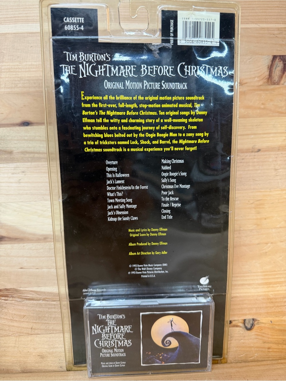 NIB Vintage The Nightmare Before Christmas Original Soundtrack Cassette 1993